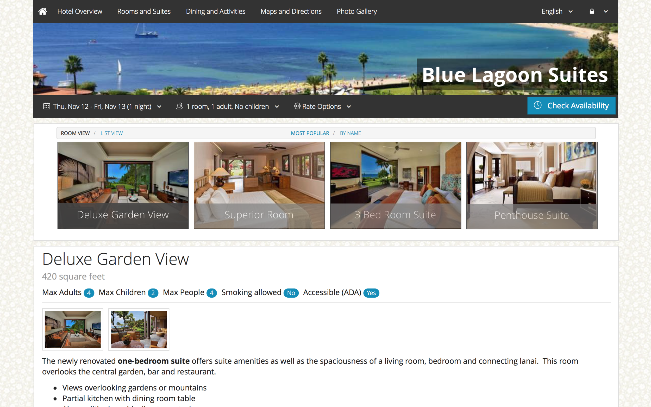InnQuest roomMaster's New Online Booking Engine Webbook